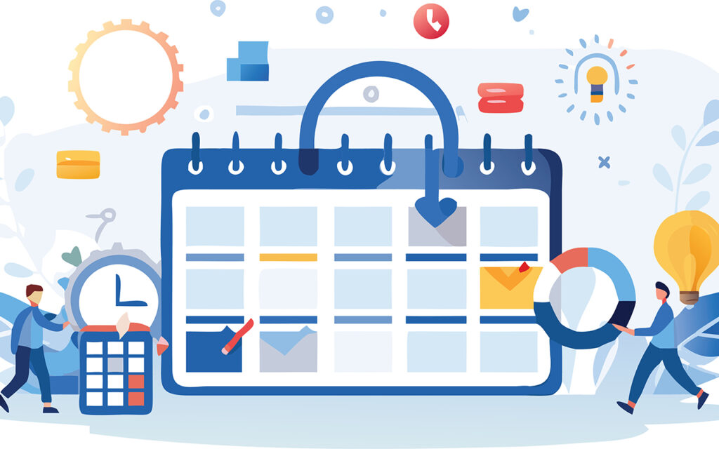 Parents planning a temporary schedule for separation